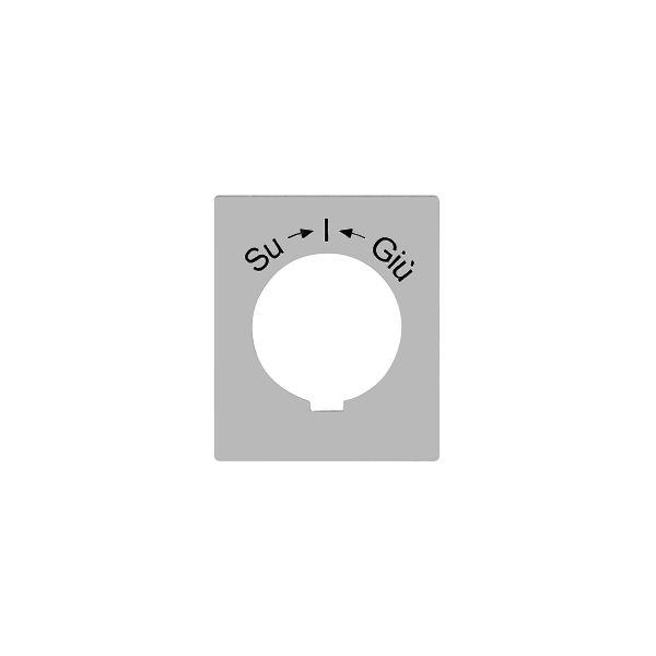 Kennscheibe FLF Su->I<-Giù für Schwenktaster FH