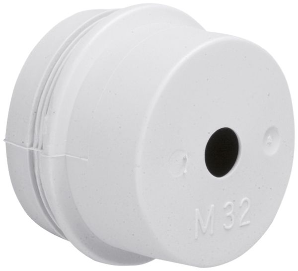 Kabeleinführungstülle Hager 1 Kabel M32 Kunststoff grau