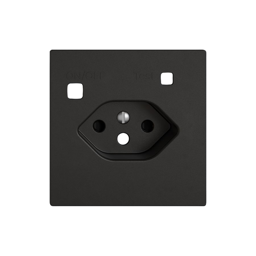 Montageset EDIZIO.liv SNAPFIX® f.Fehlerstrom-Schutzsteckdose Typ 13 Shutter sz