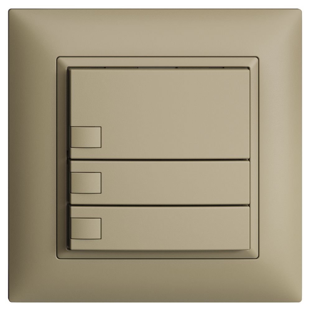 Poussoir KNX RGB ENC EDUE FMI, 250mW, s.LED, 3×poussoir, comm.1×touche, sa