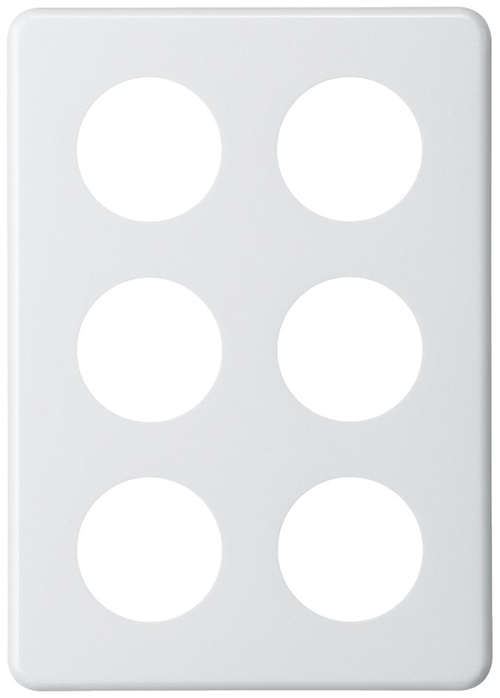 Abdeckplatte basico 3×2 6×43mm weiss