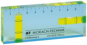 Wasserwaage Morach-Technik AG 100×40×15mm transparent