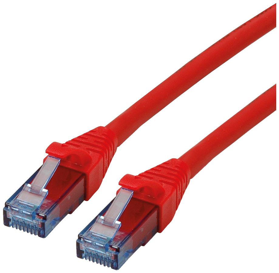 Cavo patch RJ45 ROLINE cat.6A U/UTP AWG26 LSZH rosso 20m