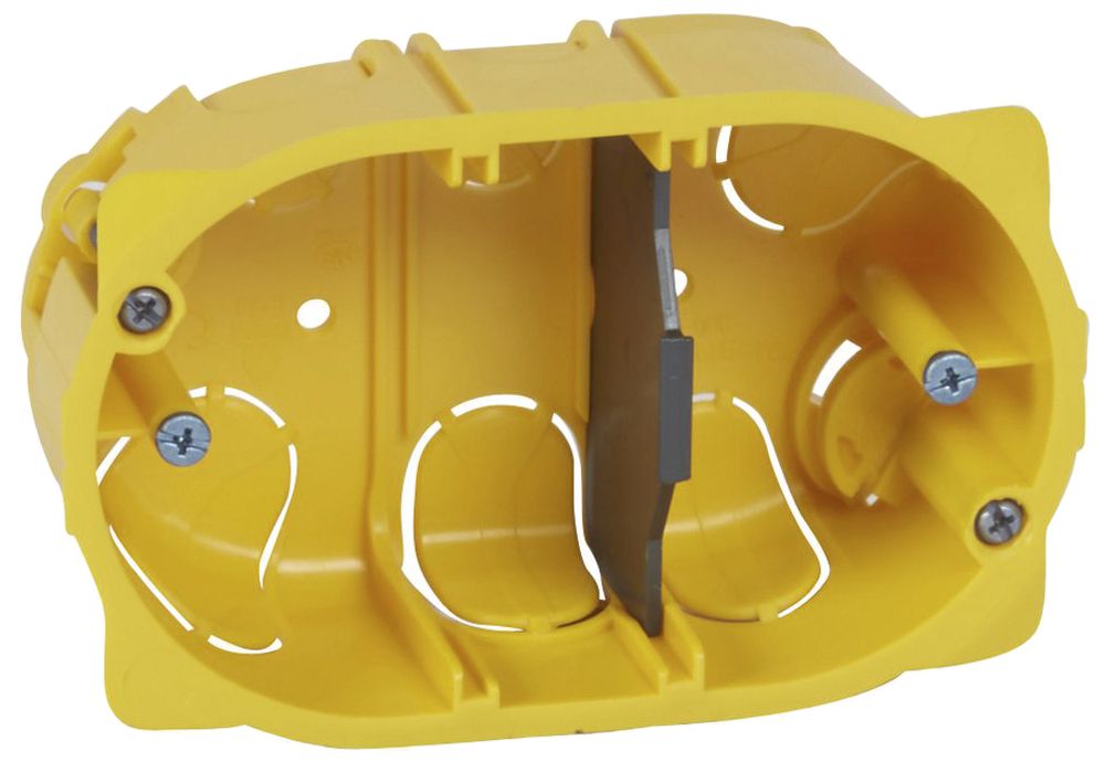 UP-Einlasskasten Batibox MOS gelb 3 Module T=40mm für Hohlwand