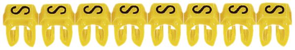 Bague-repère Legrand CAB 3, pour 0.5…1.5mm² impression: 'S', jaune