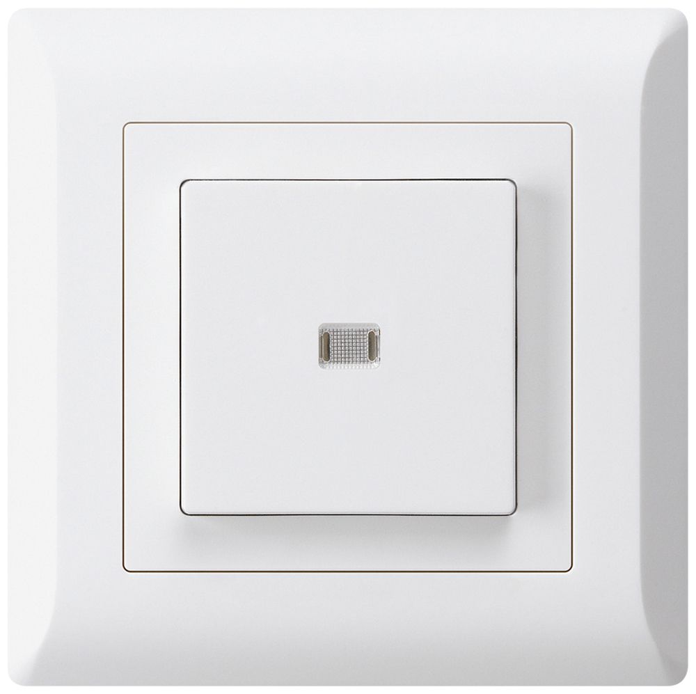 UP-Leuchtdruckschalter kallysto.line 6/1L weiss