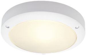 Deckenleuchte SLV BULAN, E14 60W Glas satiniert rund IP44 weiss