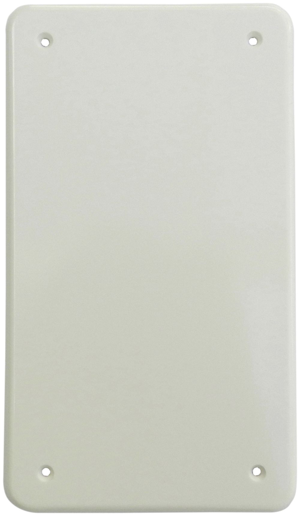Plaque de recouvrement 2×II 4trous de fixation blanc