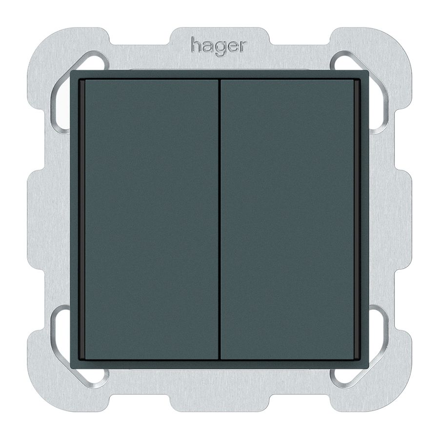 Poussoir KNX ENC KAL 2×touches 4×points actionnables LED anthracite