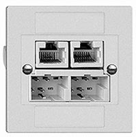 Inserto per presa di raccordo INC 2×TT/RJ45/u NT2ab EDIZIOdue ITplus ITM bianco