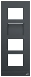 Abdeckrahmen Video ABB-Welcome, für 1/4 (4 Module), Al anthrazit