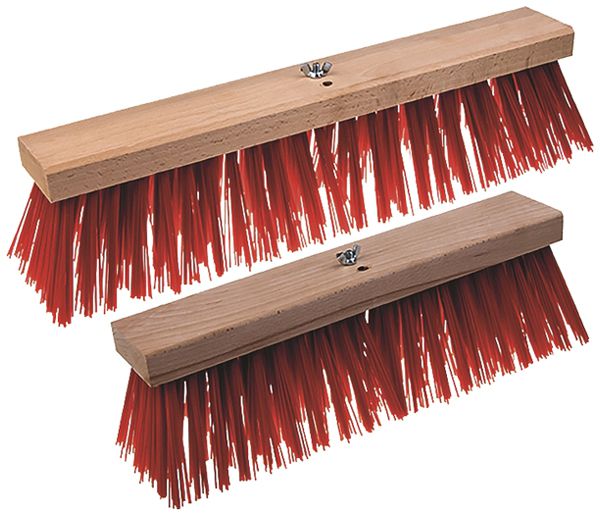 Balai Plica Elaston 40cm corps en hêtre, rouge