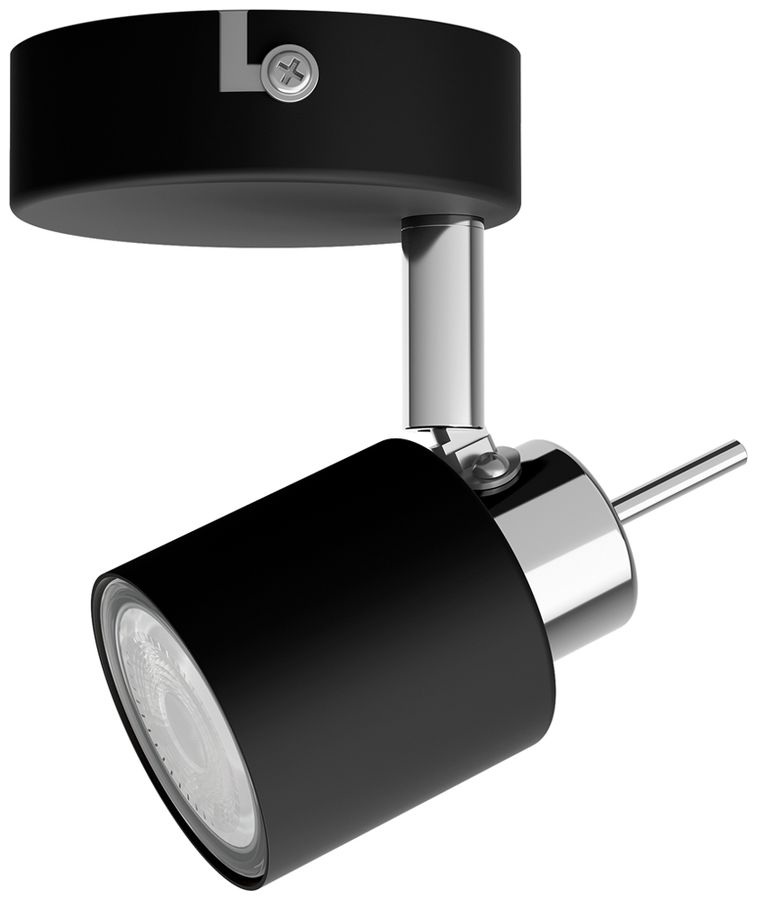 Spot Philips Meranti GU10 1×35W Ø80×155mm noir