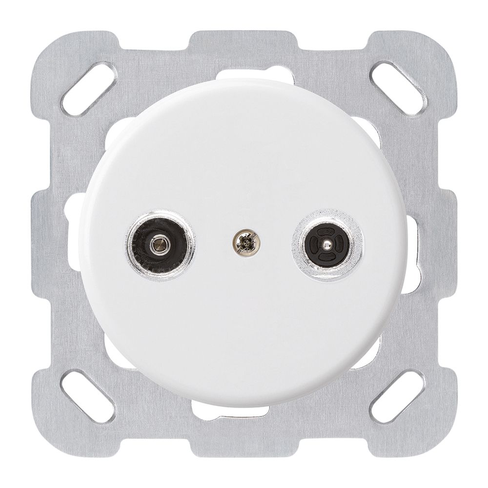 Prise d'antenne ENC basico TV-R montage B 19dB 2GHz blanc