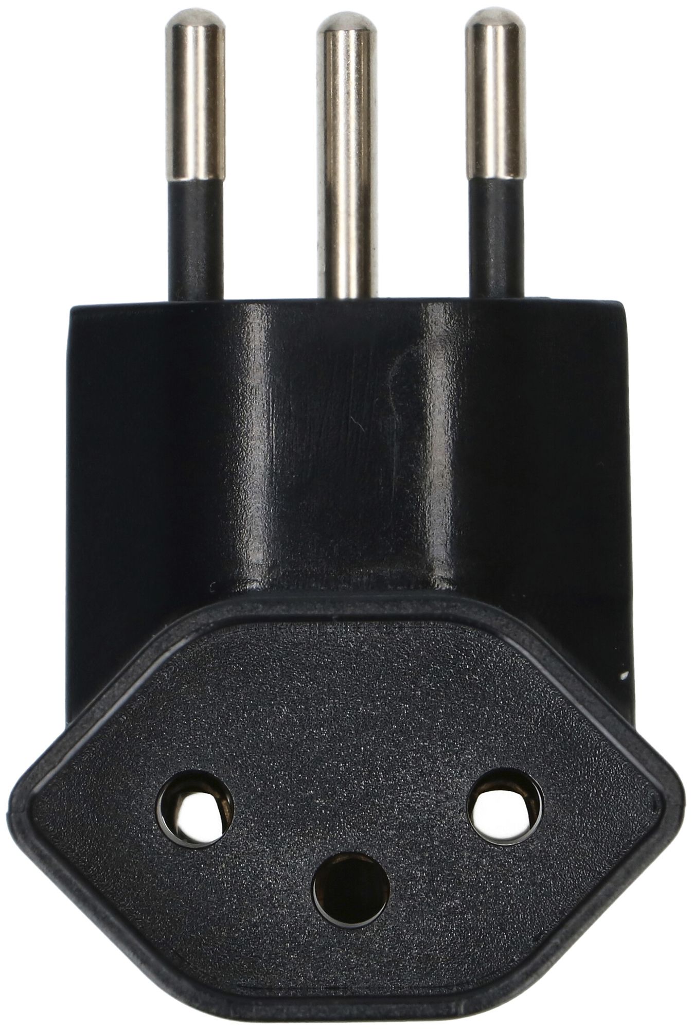 Abzweigstecker MAX HAURI 2×T13 10A 250V T-Form schwarz