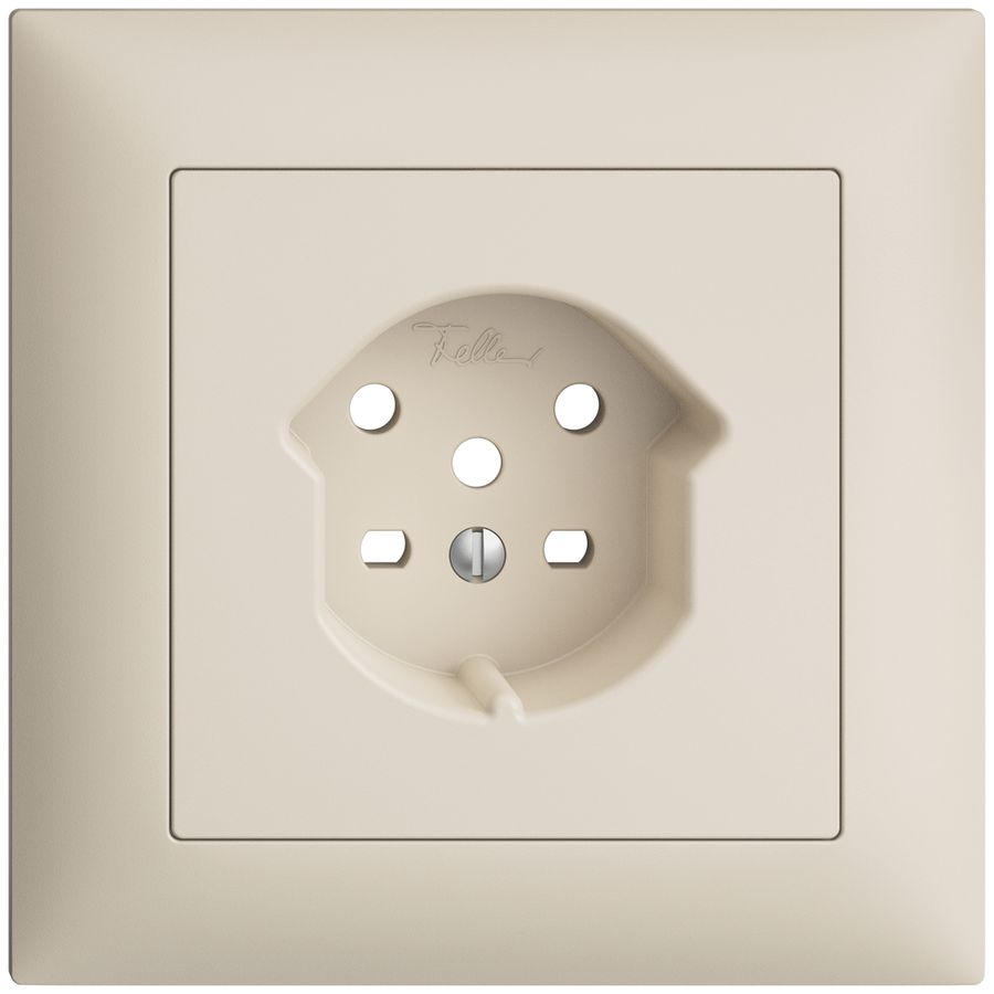 UP-Frontset EDIZIOdue crema 88×88mm 1×T15