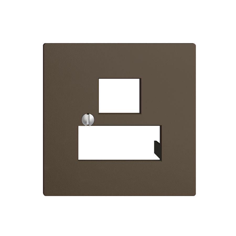 Placca frontale 3×RJ45 coffee EDIZIOdue R&M swissline