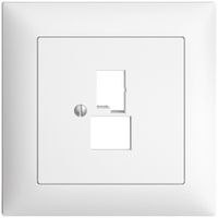UP-Frontset EDIZIOdue weiss für DSL-Breitband Dose