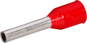 Aderendhülse Ferratec DIN isoliert 1mm²/8mm rot