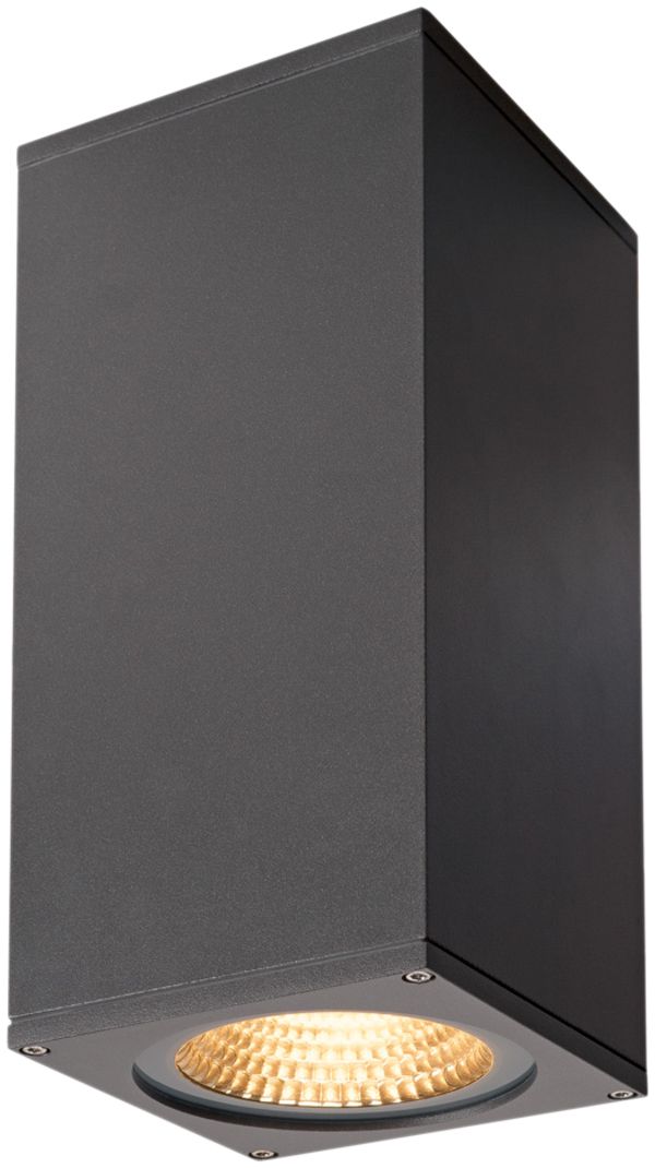 LED-Wandleuchte BIG THEO, Flood up/down 17.5W 2000lm 3000K IP44 anthrazit