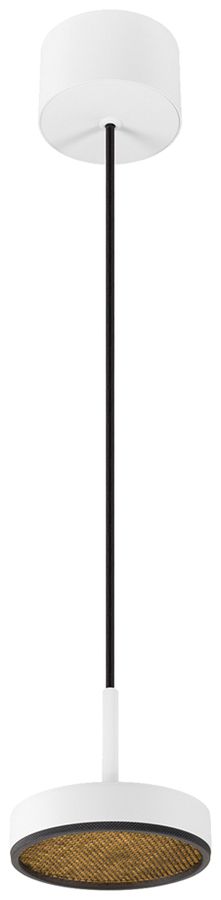 LED-Pendelleuchte SLV GRIP FLAT PD 16W 400lm 2700…3000K DIM Ø140mm weiss