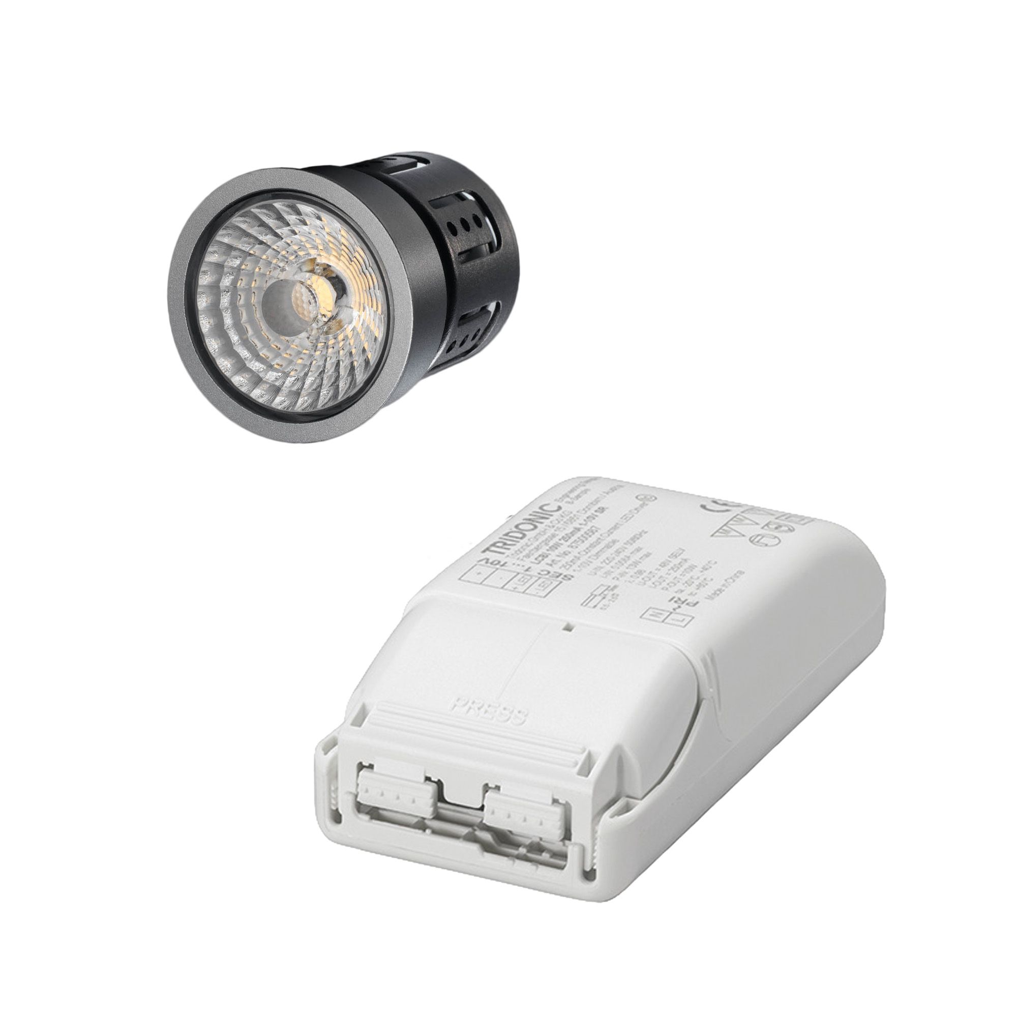 Ampoule LED 7W avec convertisseur 1-10 2700K 700lm Ra93+ variable 1-10