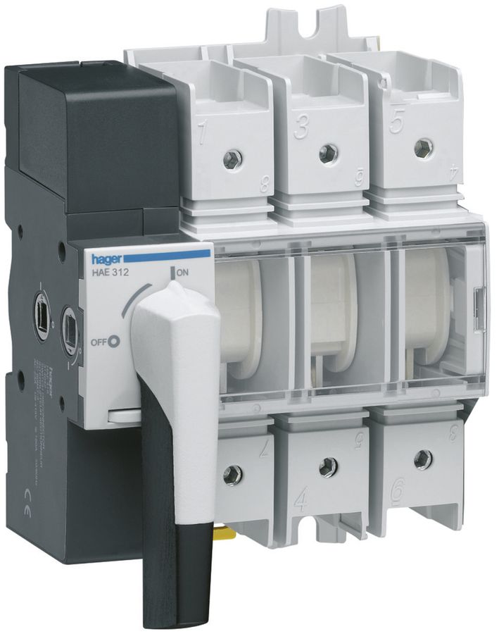 Interruttore sezionatore Hager HAE312 3L 125A