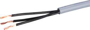 Câble de commande LiYY 3×0.75mm² numéroté gris