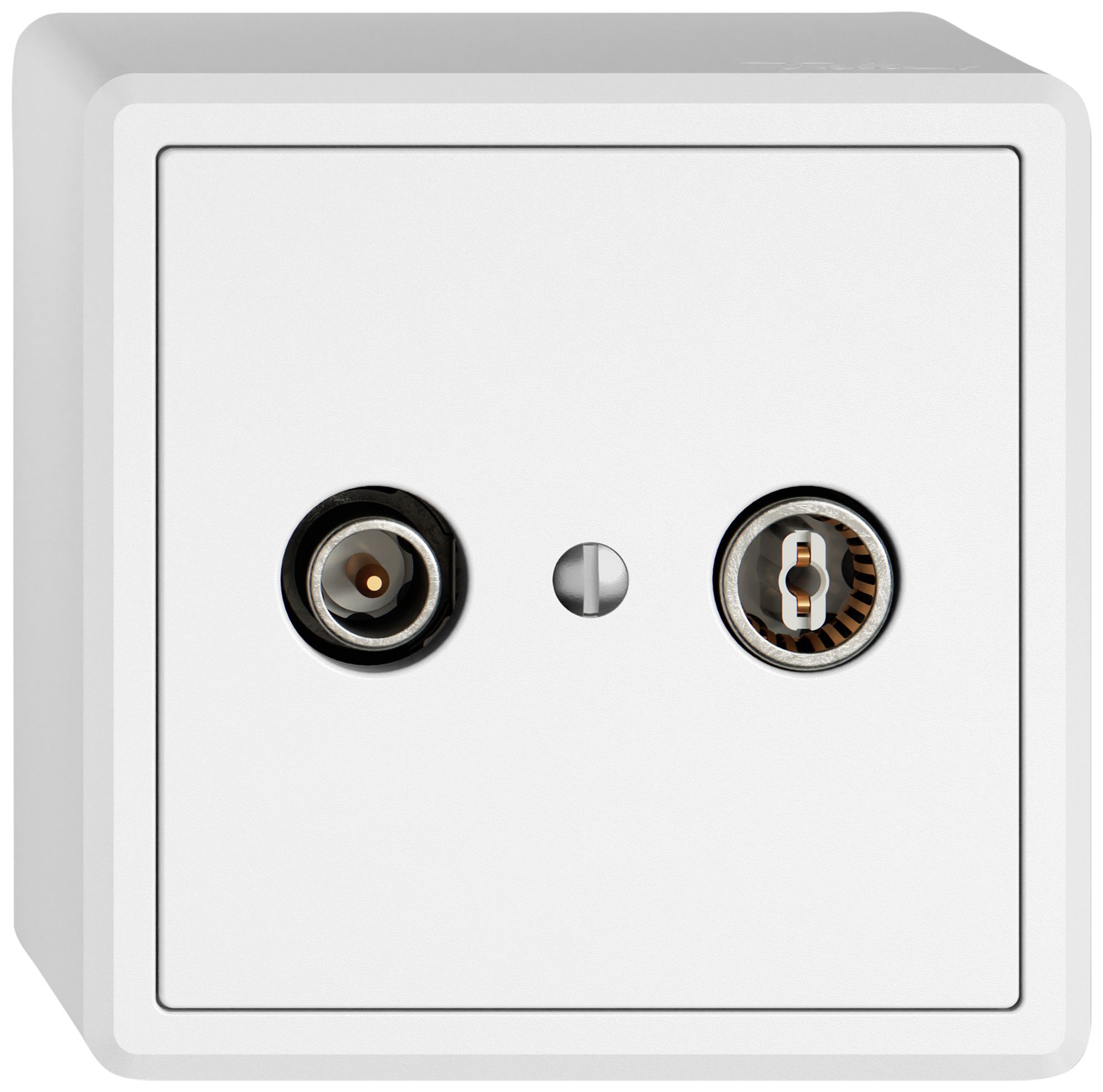 Prise antenne AP TV-R EDIZIO.liv SNAPFIX® prise de passage 15dB bc