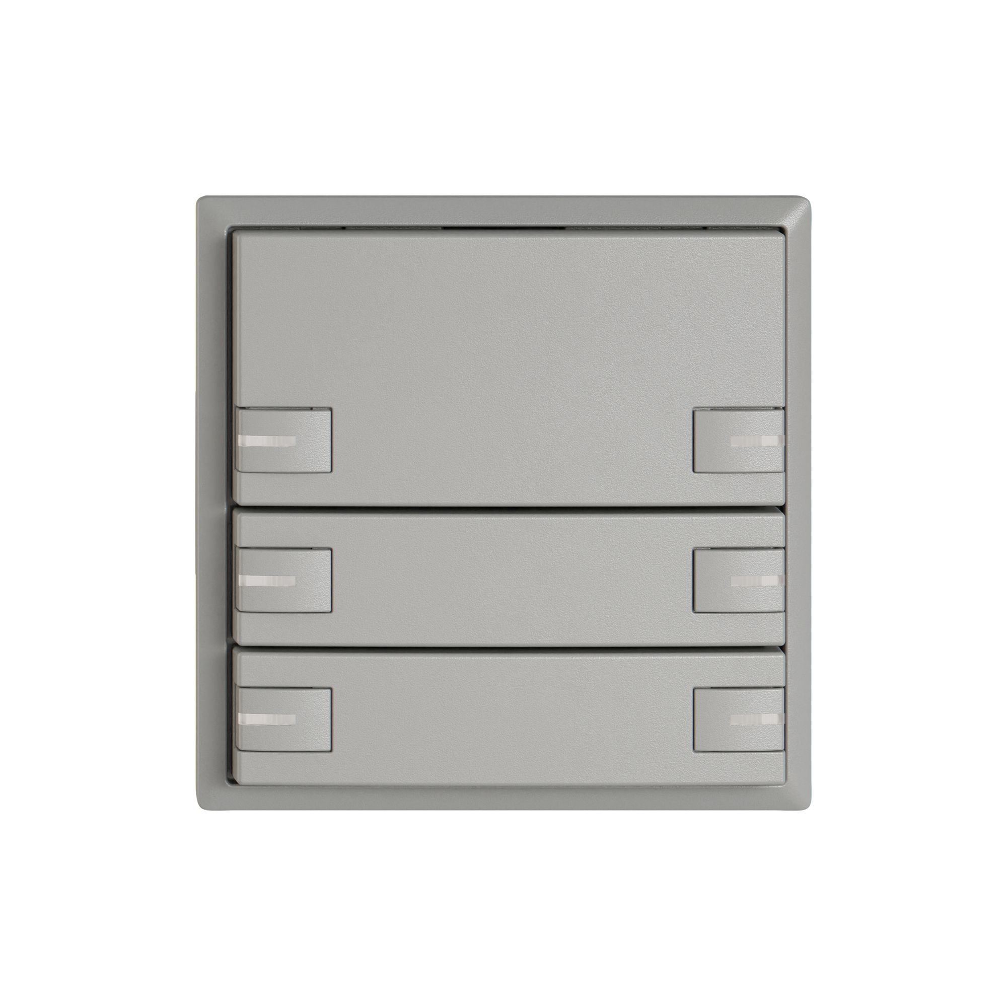 Pulsante KNX RGB EDIZIO.liv SNAPFIX® sensore temp.RGB-LED 6× com.1T grc