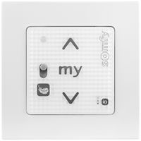 Émetteur mural RF AP Somfy Smoove RS100 io, avec cadre, Pure