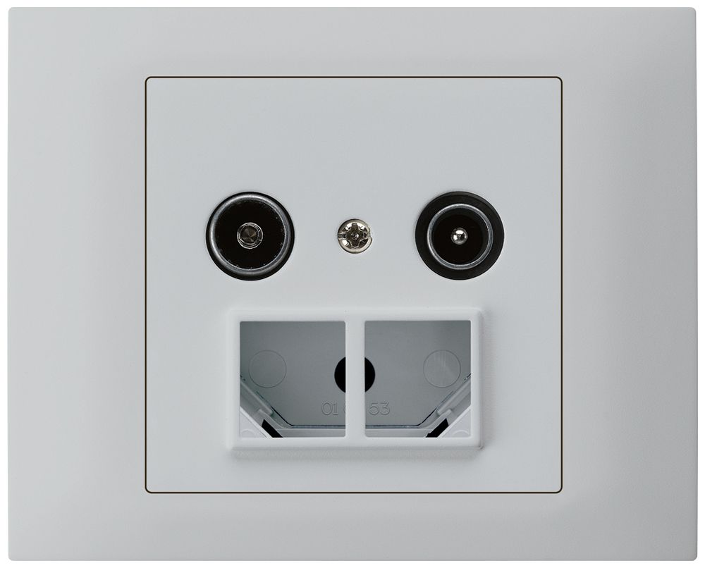 EB-Antennendose TV-R HMS kallysto 19dB hellgrau