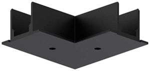 EB-Blindabdeckung Sylvania OneTrack L-Einspeiser Polycarbonat 100×100mm schwarz