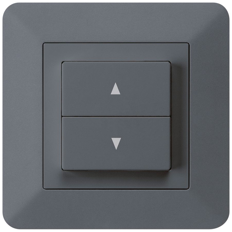 Interruttore per tapparelle INC kallysto.trend con 2 tasti di comando antracite