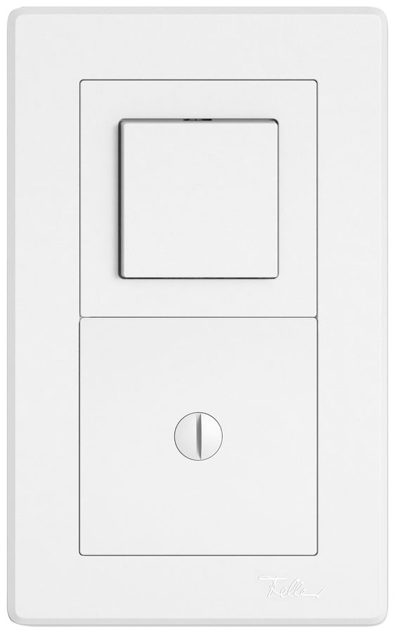 UP-Kombination EDIZIO.liv SNAPFIX® 2×1 156×96mm Schema 3/1L+blind weiss