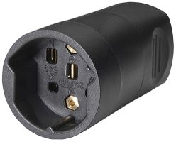 Kupplung ELBRO T25 schwarz 16A 400V