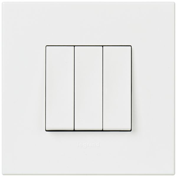 Interrupteur à bascule ENC ATO 1/3+3/1L+ 0/1L blanc