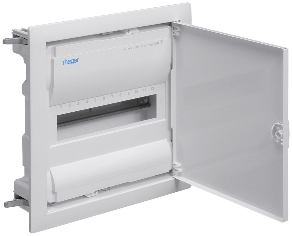 Coffret de distribution ENC Hager volta 1 rangée 12UM porte IP30 348×356×94.5mm