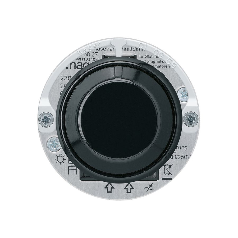 Drehdimmer Hager basico Phasenanschnitt 20…500VA schwarz