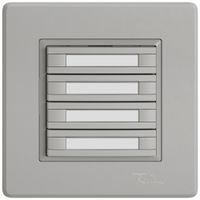 Pulsante KNX RGB INC EDIZIO.liv SNAPFIX® sensore temp.s.LED targ.8× com.1T grc