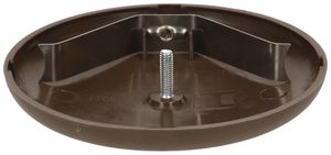 Rosetta di copertura MH clip a molla Ø95×13mm marrone