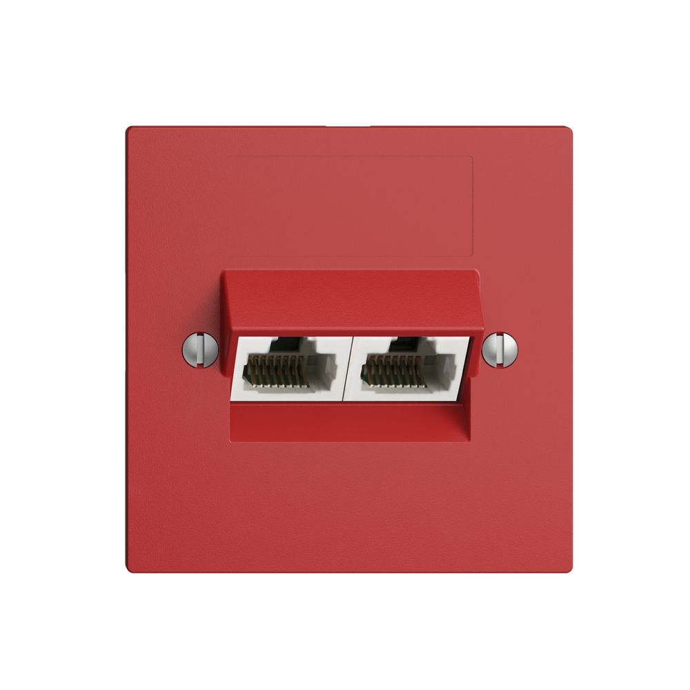 UP-Dose 2×RJ45/u 8P getr. EDIZIOdue berry ITplus