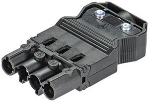 Fiche Wieland 4P noir, pour courant fort GST 18i4 S S1 Z