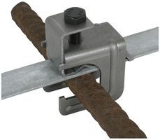 Verbindungsklemme DEHN/elvatec zum Verbinden Rund- und Flachleiter, Stahl/blank