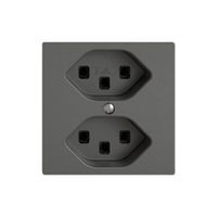 Steckdose EDIZIO.liv SNAPFIX® 2×T23 dgu