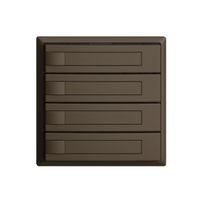 Pulsante KNX RGB EDUE, 250mW, s.LED, c.inserto carta, 4×pulsante, 1×tasto, cof