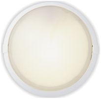 Armatura tonda 70W E27 IP44 bianco