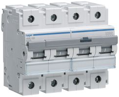 Leitungsschutzschalter Hager MCB 4P 400V Typ C 125A 6TE
