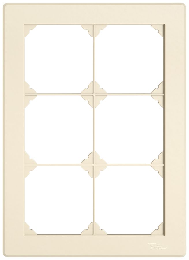 UP-Abdeckrahmen EDIZIO.liv SNAPFIX® 3×2/2×3 156×216mm cr