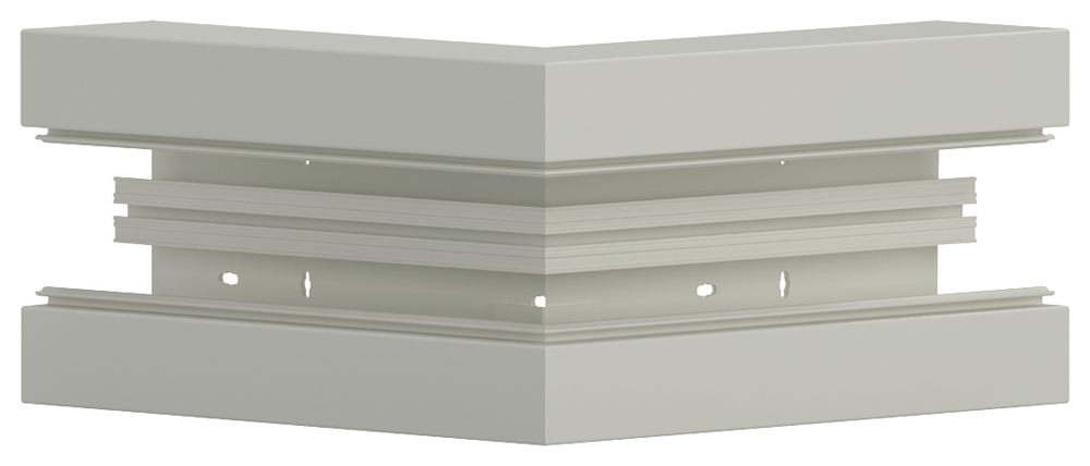 Angle extérieur tehalit BR 85×170mm, couvercle 80mm, blanc trafic